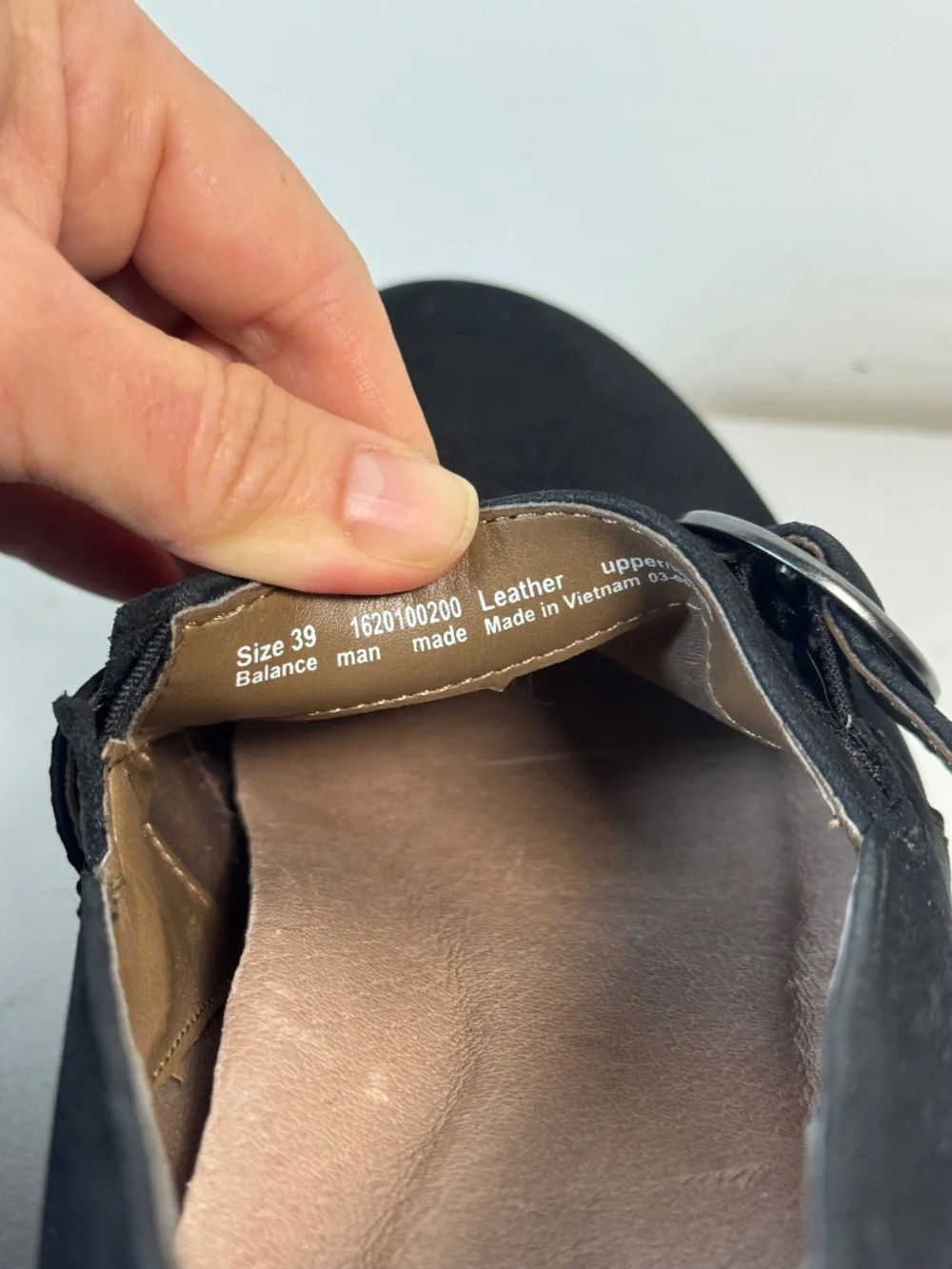 Dansko Clio Black Nubuck Leather Wedge Slip On Buckle Shoes | Size 39